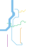 Kolkata Metro (active lines | Oct 2025) (real)
