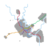Region of Waterloo Rail Transit Map (speculative)