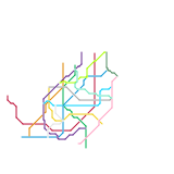 Карта Самарского метро 2187 год
