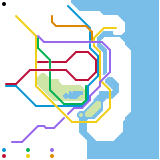 Aritto Metropolitan area transit map (unknown)