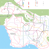 Aucklaide Metro Area Subway Map