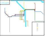 TriMet Rail System Map (MAX & WES) (real)
