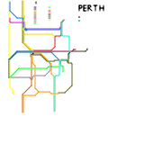 Perth Future Train Map (Fanmade V2) (speculative)