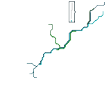 Amtrak NEC,Keystone, and Knowledge Corridors route map (real)