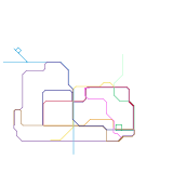 My Automatic Subway Map (NOT TO SCALE) (unknown)