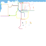 Jakarta - mostly real map and half of it fantasy map (speculative)