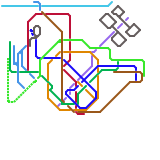 Singapore MRT interchanges (real)