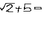 squareroot(2)+5= equation (real)