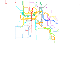 Standrow Underground/Metro 1995 Map (+DRT, Edward Line, Trams, & Overground Standrow) (unknown)