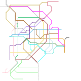 Metro Manila's rail system with some fictional elements added (1/30/2026) (speculative)