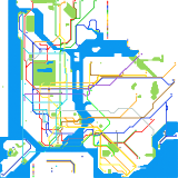 New York with Fictional Lines 2050 (speculative)