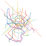Moscow future metro map