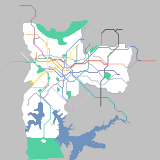 São Paulo Metro System, with fictonal lines. (N, Q, R and W) (speculative)