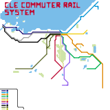 Fantasy Cleveland Commuter Rail System (speculative)