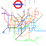 London Underground Tube Map (real)