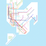 New York City Subway but expanded in the 70s (speculative)