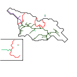 Georgian Railway and Tbilisi Metro (real)