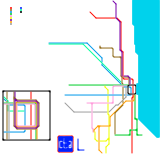 Future Chicago L Network Map (speculative)