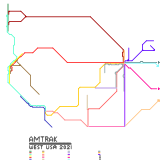 Amtrak West Coast Map 2021 (speculative)