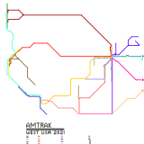 Amtrak West Coast Map 2021 (speculative)