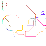 Amtrak Western US Lines (West of Pennsylvania) (real)