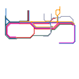 Stepford County Railway Fictional Map (With Metro and Tramlink) (unknown)