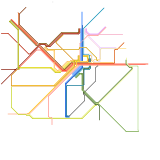 Belgium Intercity railway connections (real)